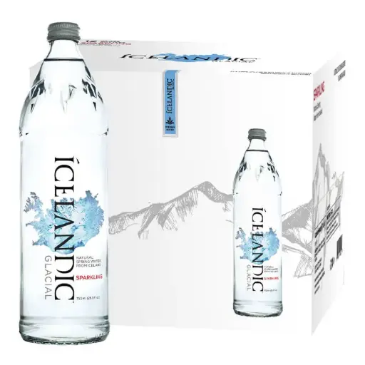 ICELANDIC GLACIAL WATER - GLASS - SPARKLING - 750ML