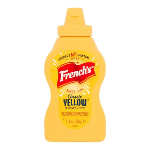 FRENCHS CLASSIC YELLOW MUSTARD SQUEEZE 8 X 226G