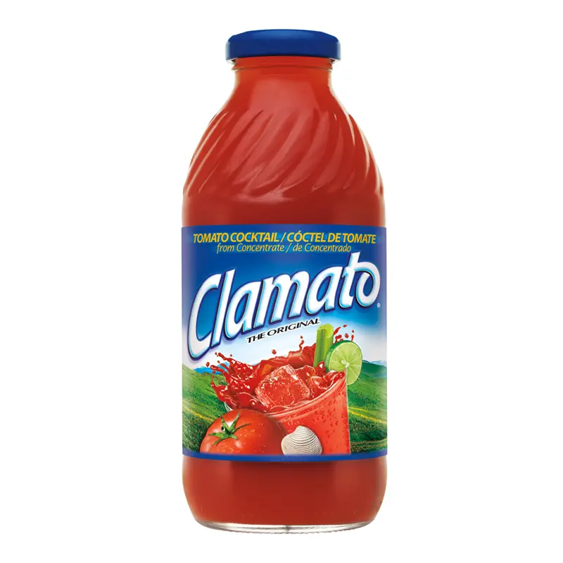CLAMATO TOMATO COCKTAIL GLASS BOTTLE